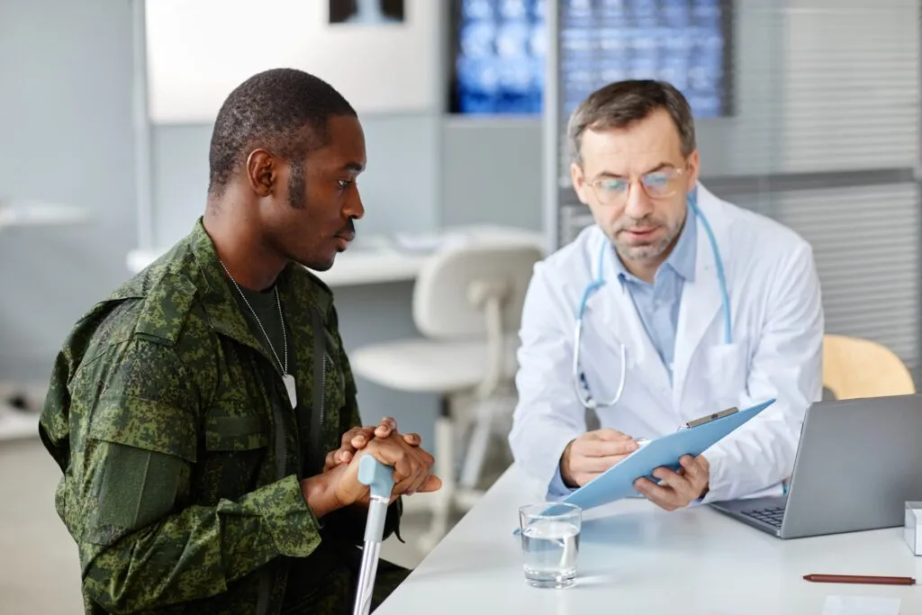 african american soldier visiting doctor 2023 11 27 05 03 25 utc